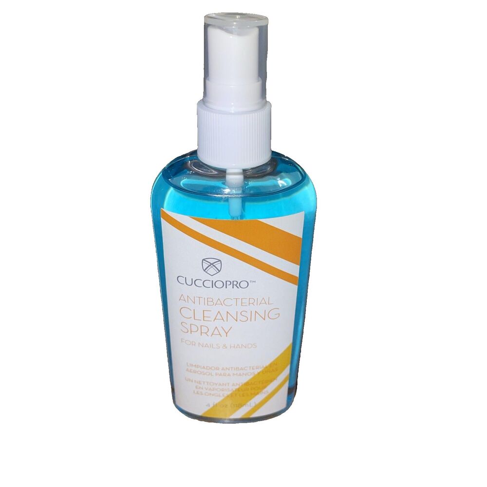 Cuccio Pro Antibacterial Cleansing Spray 4oz Nail & Hand Sanitizer NEW